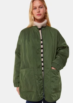 Khaki Esther Quilted Coat