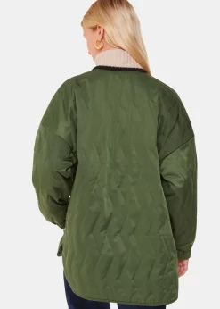 Khaki Esther Quilted Coat