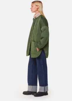 Khaki Esther Quilted Coat