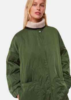 Khaki Esther Quilted Coat