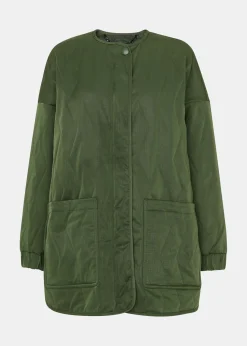 Khaki Esther Quilted Coat