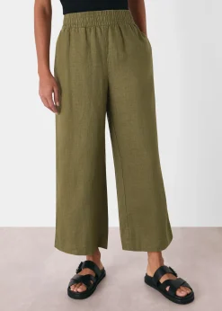 Khaki Linen Pocket Trouser