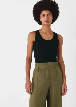 Khaki Linen Pocket Trouser