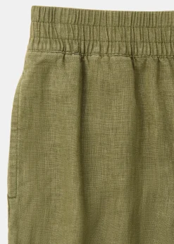 Khaki Linen Pocket Trouser