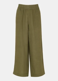 Khaki Linen Pocket Trouser