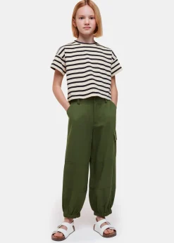Khaki Little Grace Cargo Trouser