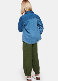 Khaki Little Grace Cargo Trouser