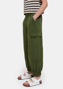 Khaki Little Grace Cargo Trouser