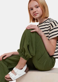 Khaki Little Grace Cargo Trouser