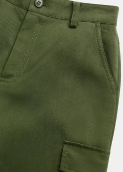 Khaki Little Grace Cargo Trouser