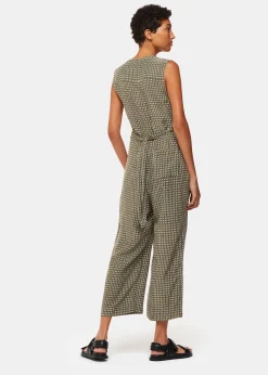 Khaki Oval Spot Josie Jumpsuit
