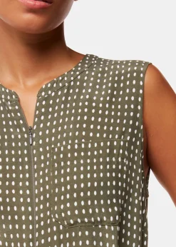 Khaki Oval Spot Josie Jumpsuit