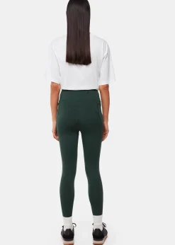 Khaki Sport Seamed Legging