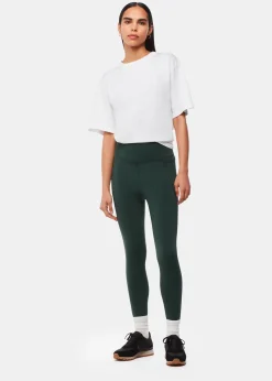 Khaki Sport Seamed Legging