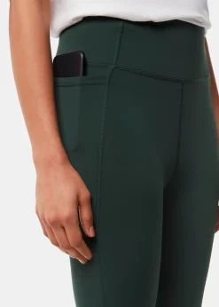 Khaki Sport Seamed Legging
