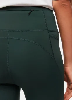 Khaki Sport Seamed Legging
