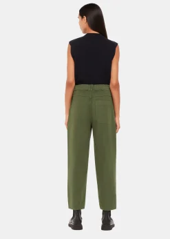 Khaki Tessa Casual Trouser