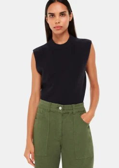 Khaki Tessa Casual Trouser