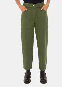 Khaki Tessa Casual Trouser