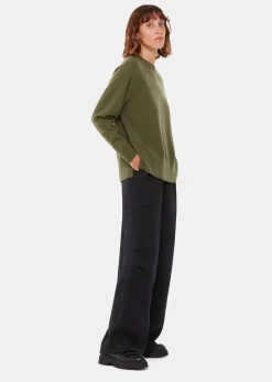 Khaki Ultimate Cashmere Crew Neck