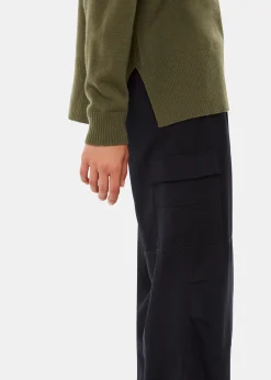 Khaki Ultimate Cashmere Crew Neck