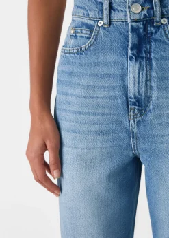 Light Wash Authentic Barrel Leg Jean