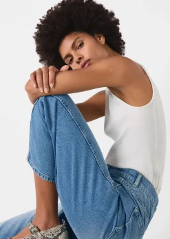 Light Wash Authentic Barrel Leg Jean