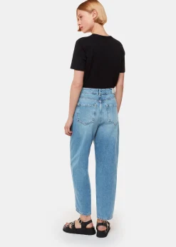 Light Wash Authentic Barrel Leg Jean