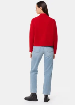 Light Wash Authentic Column Leg Jean