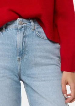 Light Wash Authentic Column Leg Jean