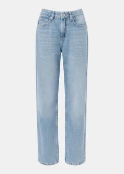 Light Wash Authentic Column Leg Jean