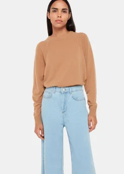 Light Wash Wide Leg Cropped Jean