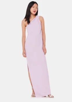 Lilac Bethan One Shoulder Maxi Dress