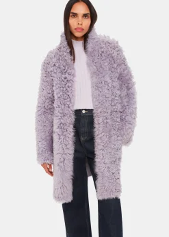 Lilac Naja Shearling Coat