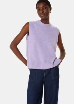 Lilac Wool Sleeveless Tank