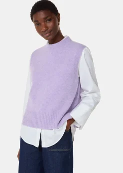 Lilac Wool Sleeveless Tank