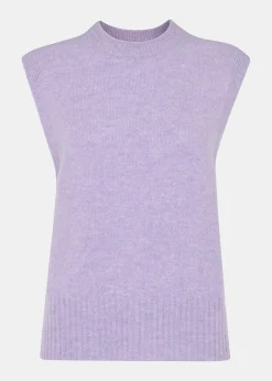 Lilac Wool Sleeveless Tank