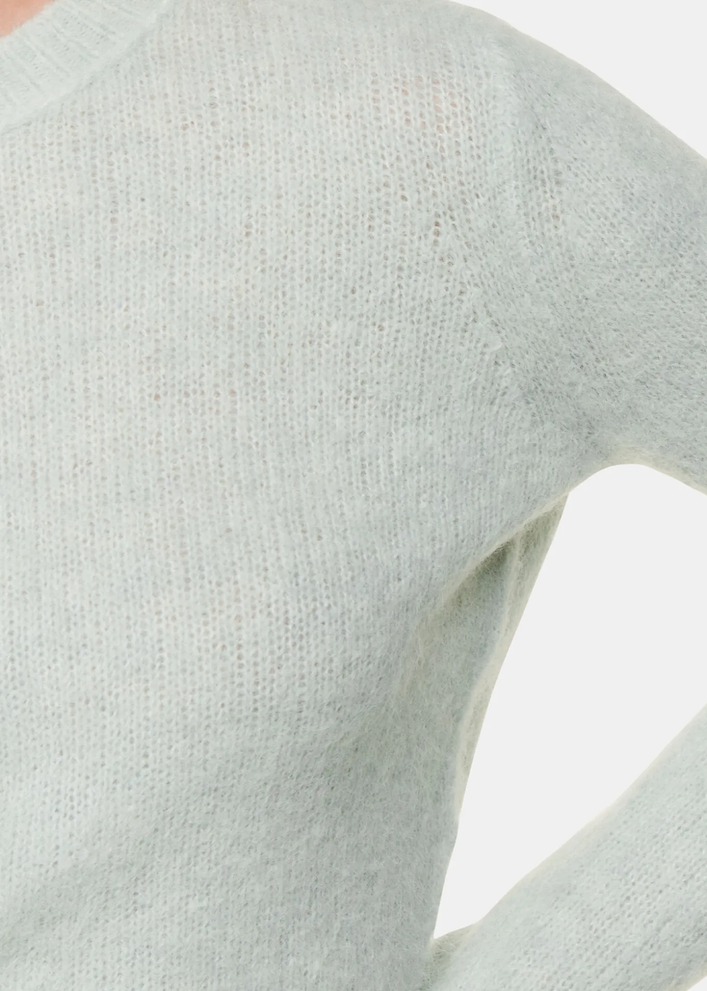 Mint Alpaca Mix Fluffy Knit
