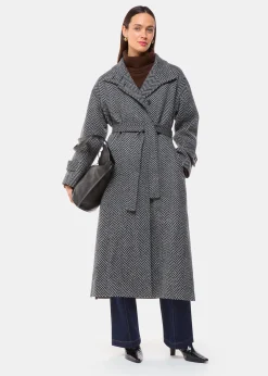Multicolour Cosette Funnel Neck Coat