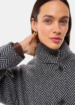 Multicolour Cosette Funnel Neck Coat