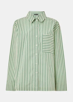 Multicolour Cotton Stripe Pyjama Shirt