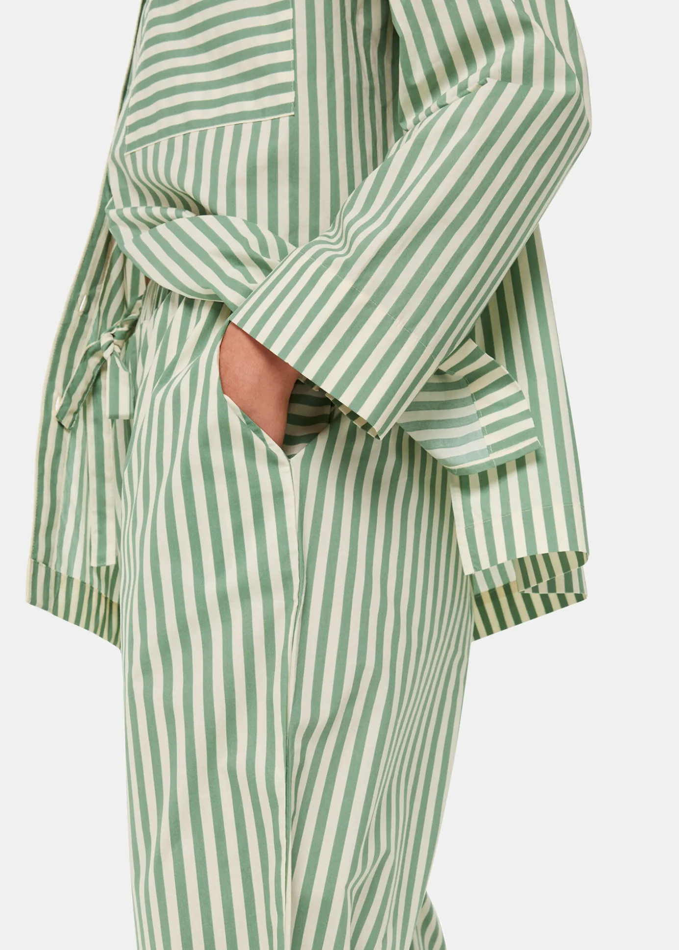 Multicolour Cotton Stripe Pyjama Bottom
