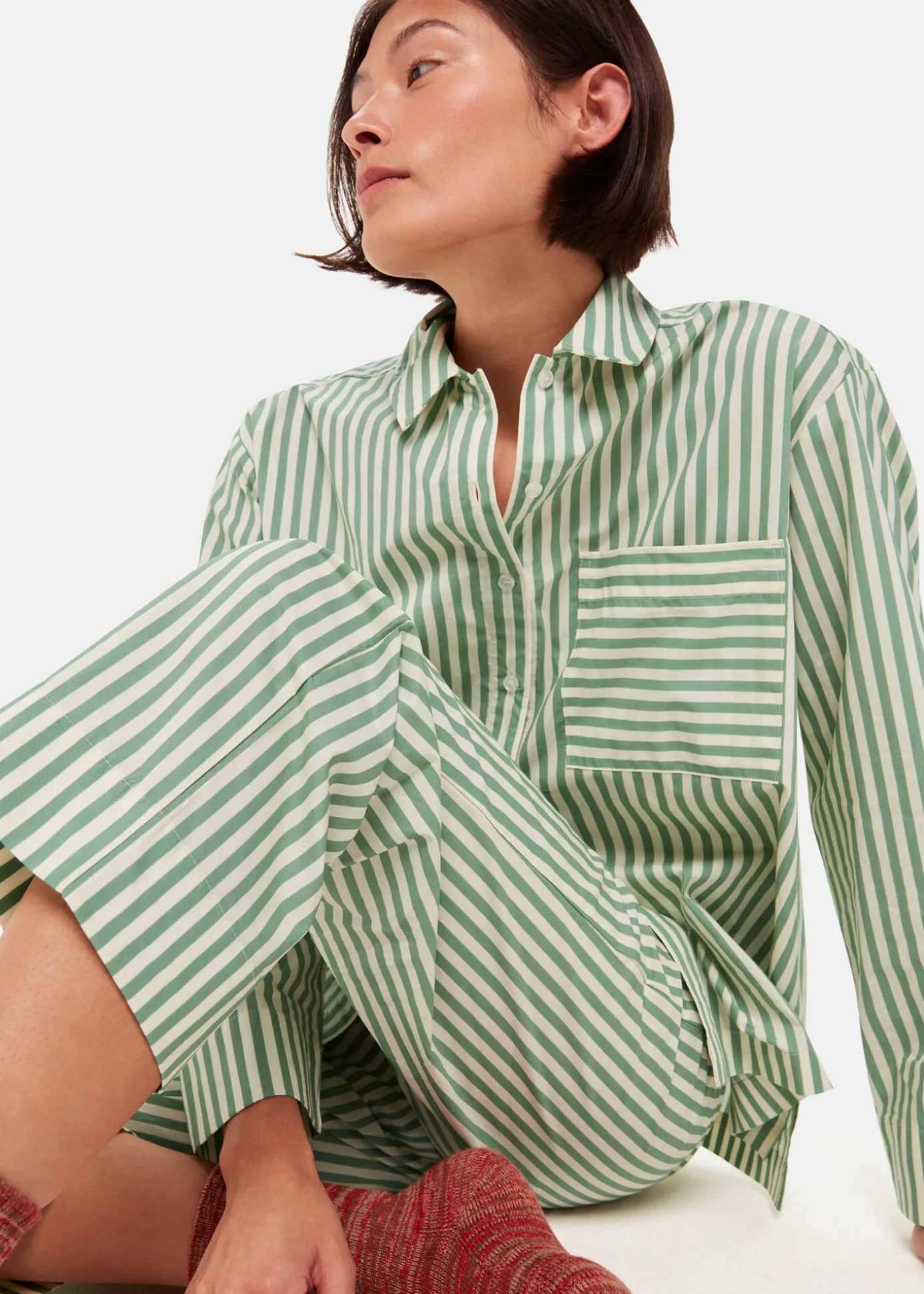 Multicolour Cotton Stripe Pyjama Bottom