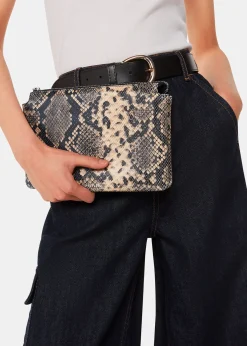 Multicolour Elita Snake Double Clutch