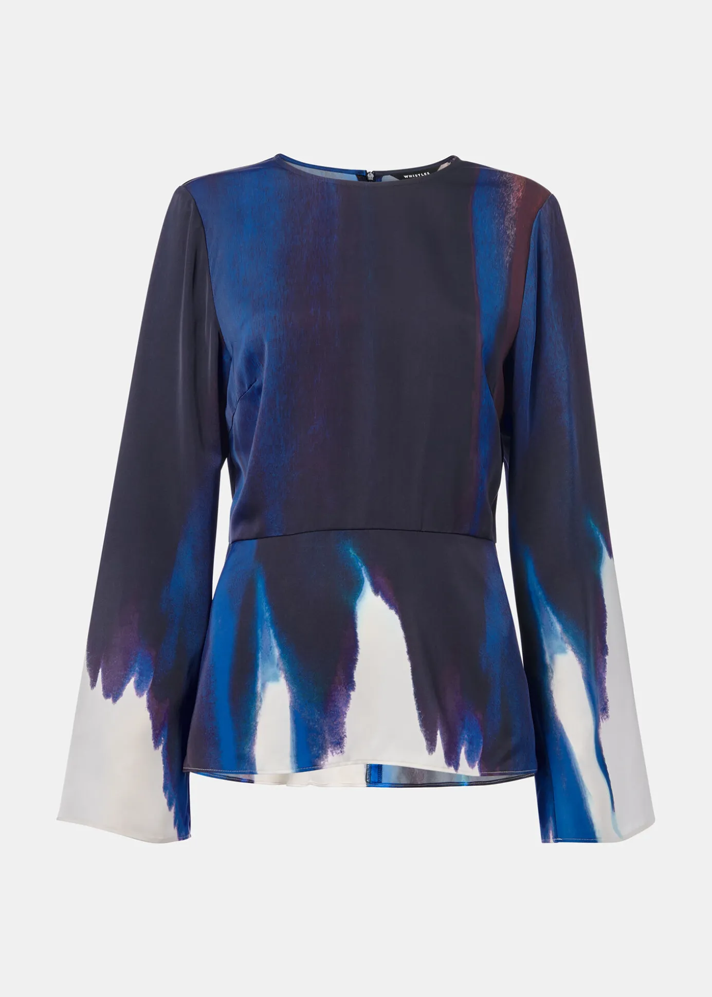 Multicolour Ice Dye Print Top