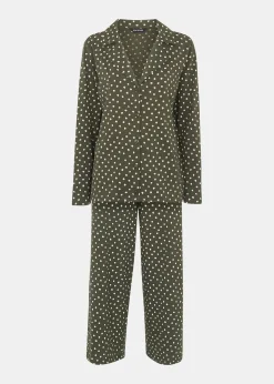 Multicolour Irregular Spot Print Pyjamas