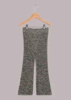 Multicolour Rib Knit Marl Flare