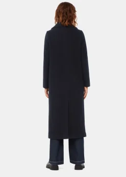 Navy Amalia Longline Coat