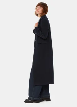 Navy Amalia Longline Coat