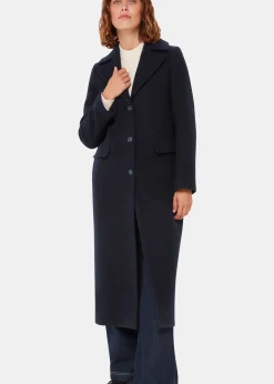 Navy Amalia Longline Coat
